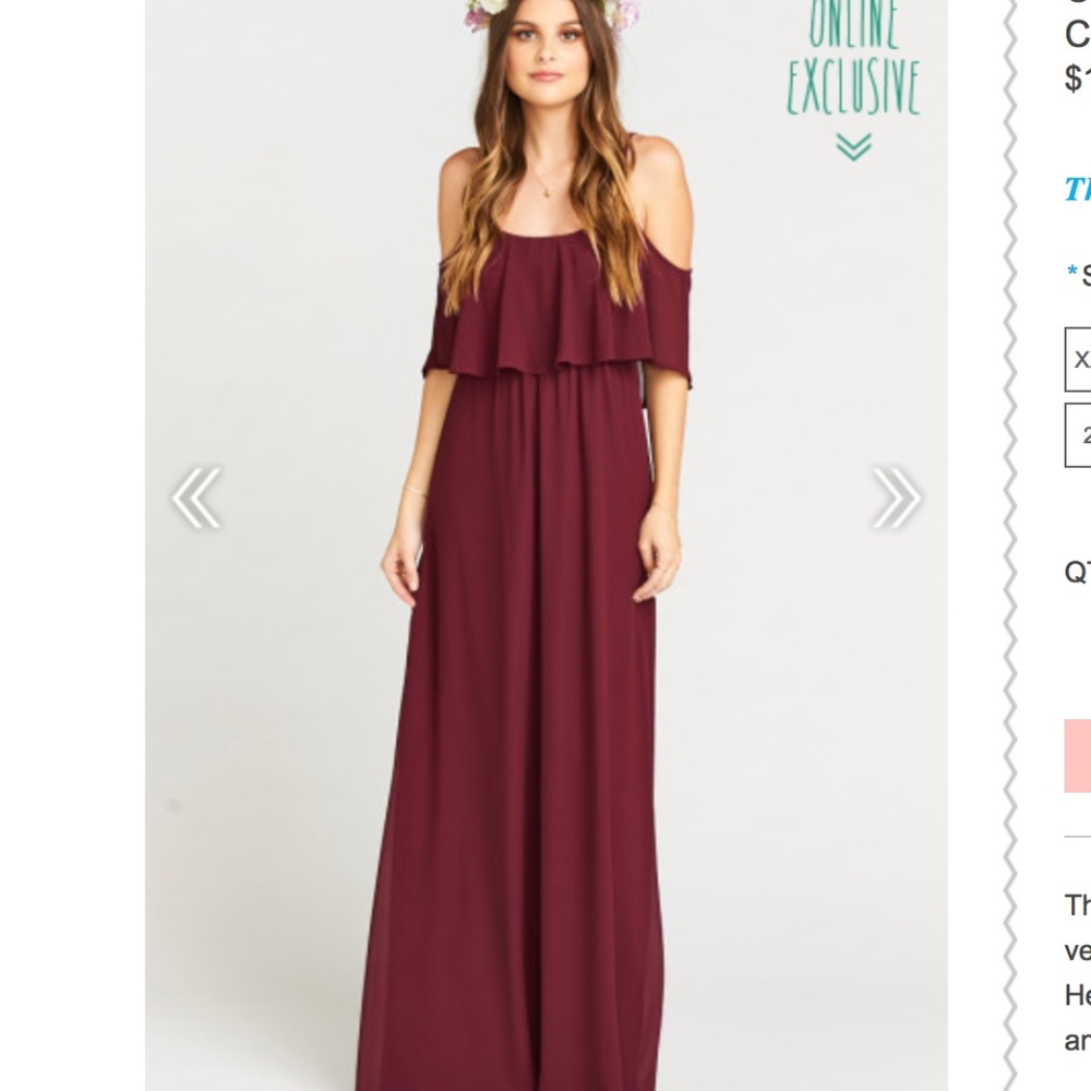 Caitlin Ruffle Maxi Dress